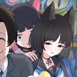 This is a pixiv picture whose title is 私の食べかけアイス食べる？♡.