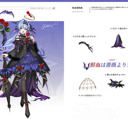 This is a pixiv picture whose title is 鮮血は薔薇より甘く.
