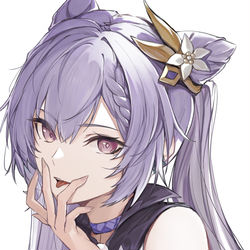 This is a pixiv picture whose title is 刻晴.
