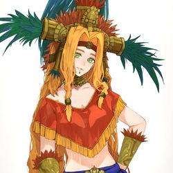 This is a pixiv picture whose title is ケツァル.