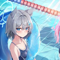 This is a pixiv picture whose title is 一年生シロコ.