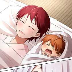 This is a pixiv picture whose title is 幸運EX＋＋＋バディによる哭倉村RTA57.