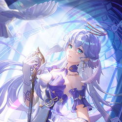 This is a pixiv picture whose title is 【光彩要目】知更鸟Robin.