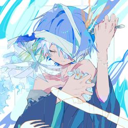 This is a pixiv picture whose title is 自壊.