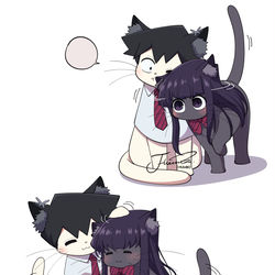 This is a pixiv picture whose title is 🐱🐱.