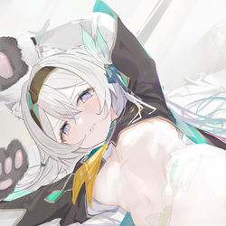 This is a pixiv picture whose title is 猫ホタルちゃん.