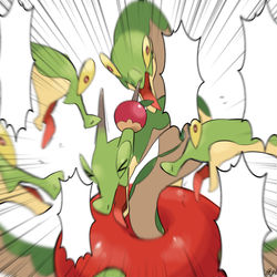 This is a pixiv picture whose title is なんかトラブってるぽいカミツオロチ.