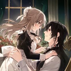 This is a pixiv picture whose title is 戯れ.
