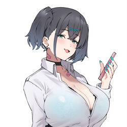 This is a pixiv picture whose title is 👿📱.