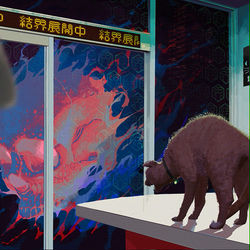 This is a pixiv picture whose title is 結界猫フランチャイズ.