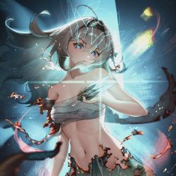 This is a pixiv picture whose title is 摸了酷酷的流萤~.