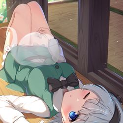 This is a pixiv picture whose title is 休憩中….