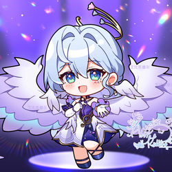 This is a pixiv picture whose title is 闪亮知更鸟.