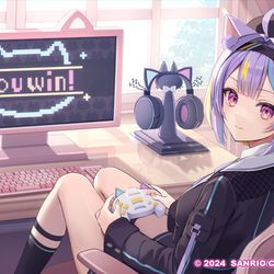 This is a pixiv picture whose title is 若魔影ネオンちゃん.
