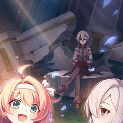 This is a pixiv picture whose title is 別れ.