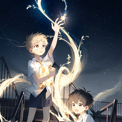 This is a pixiv picture whose title is 星の手紙🌟.