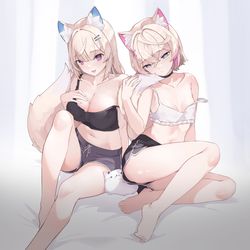 This is a pixiv picture whose title is Fuwamoco :3.