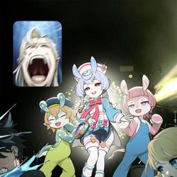 This is a pixiv picture whose title is お、お客さまーッ！興奮して水噴射はおやめ下さい！！.