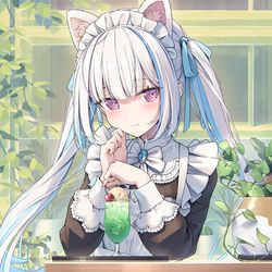 This is a pixiv picture whose title is メイドさん.