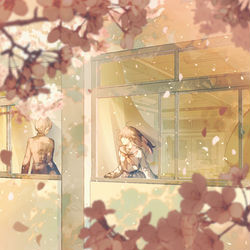 This is a pixiv picture whose title is 春恋 君とわたしの７日間.
