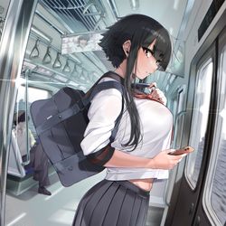 This is a pixiv picture whose title is 始発から元気を与えてくれる、はっぱちゃん.
