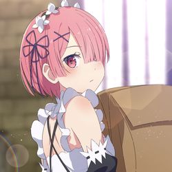 This is a pixiv picture whose title is スカートめくれラム.