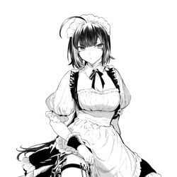 This is a pixiv picture whose title is メイド姿のナギさん.