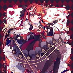 This is a pixiv picture whose title is ❤️🌹Queen of Hearts👑❤️.