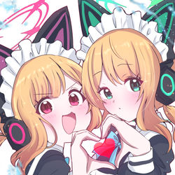 This is a pixiv picture whose title is メイドモモミド.
