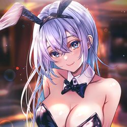 This is a pixiv picture whose title is バニーガール羽那.