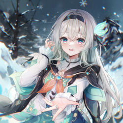 This is a pixiv picture whose title is 流萤.