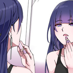 This is a pixiv picture whose title is lip balm mei.