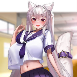 This is a pixiv picture whose title is 曖昧３センチ.