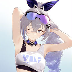 This is a pixiv picture whose title is 銀狼.