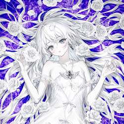 This is a pixiv picture whose title is 染まらないで.