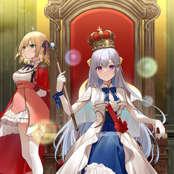 This is a pixiv picture whose title is 「転生王女と天才令嬢の魔法革命8」.