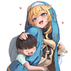 This is a pixiv picture whose title is 男の子に懐かれるブリジット.
