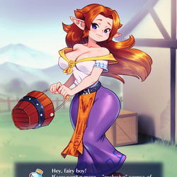 This is a pixiv picture whose title is Malon (Ocarina of Time).
