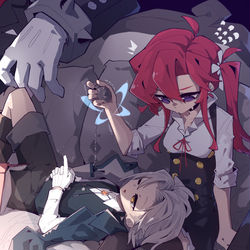 This is a pixiv picture whose title is liliviaのひざまくら.