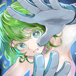 This is a pixiv picture whose title is 葉隠さん.