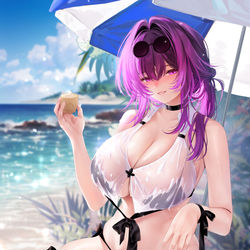 This is a pixiv picture whose title is 水着カフカ.