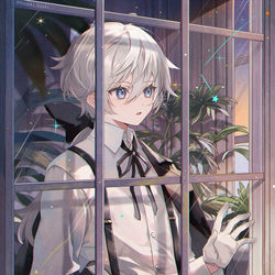 This is a pixiv picture whose title is 星が降った日.
