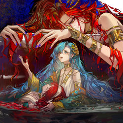 This is a pixiv picture whose title is 瓶中我.
