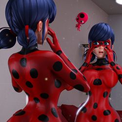 This is a pixiv picture whose title is You Are Ladybug 🍑.