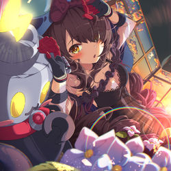 This is a pixiv picture whose title is 充電⚡️.