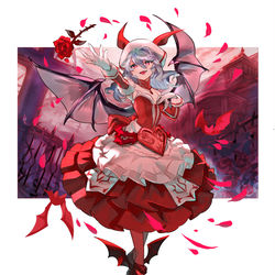 This is a pixiv picture whose title is 外來韋編レミリア.