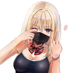 This is a pixiv picture whose title is キレながらスク水を着てくれた！.