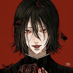 This is a pixiv picture whose title is 僕だけを見てて.