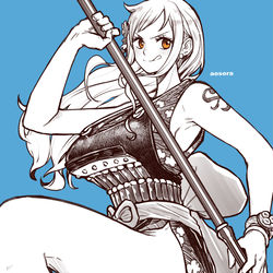 This is a pixiv picture whose title is 鬼ヶ島戦衣装　ナミ.