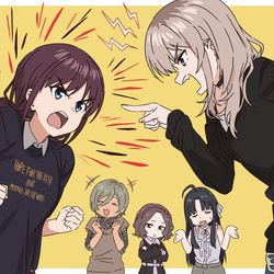 This is a pixiv picture whose title is ガールズバンドクライのファンアート.